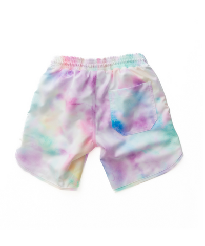 Navalora Boy's Cotton Candy Tie Dye Swim Short