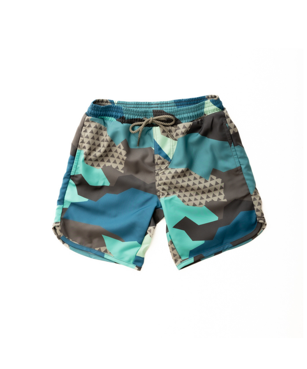 Navalora Boy's Colorful Camo Swim Short