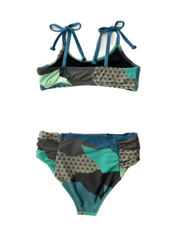 Girl's Colorful Camo Tie Bikini