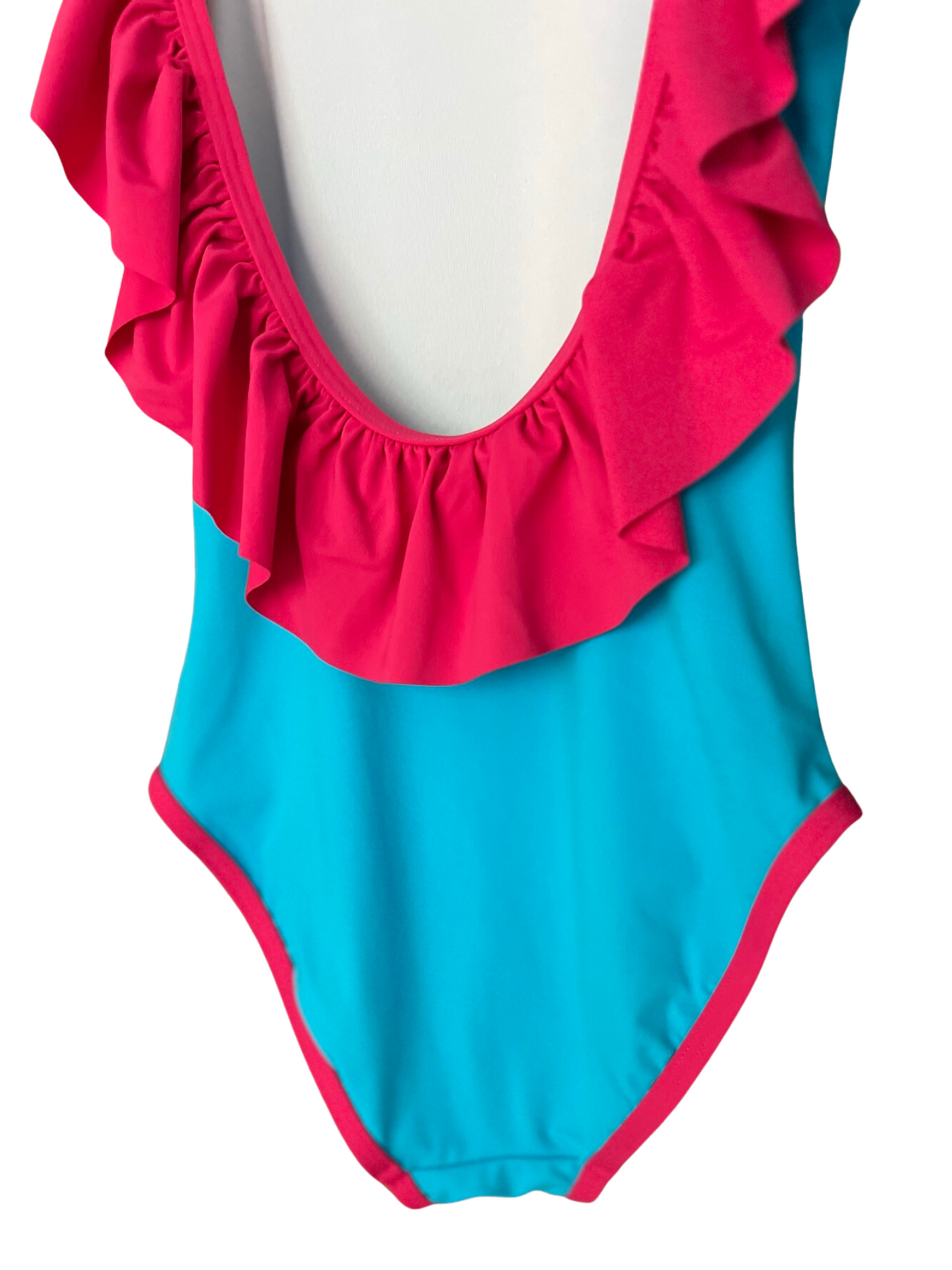 Girl's Miami Vibes Sleeveless Ruffle One Piece Swim Suit