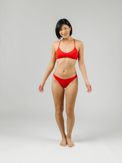 Women's Scarlet Red Classic Bikini Bottom