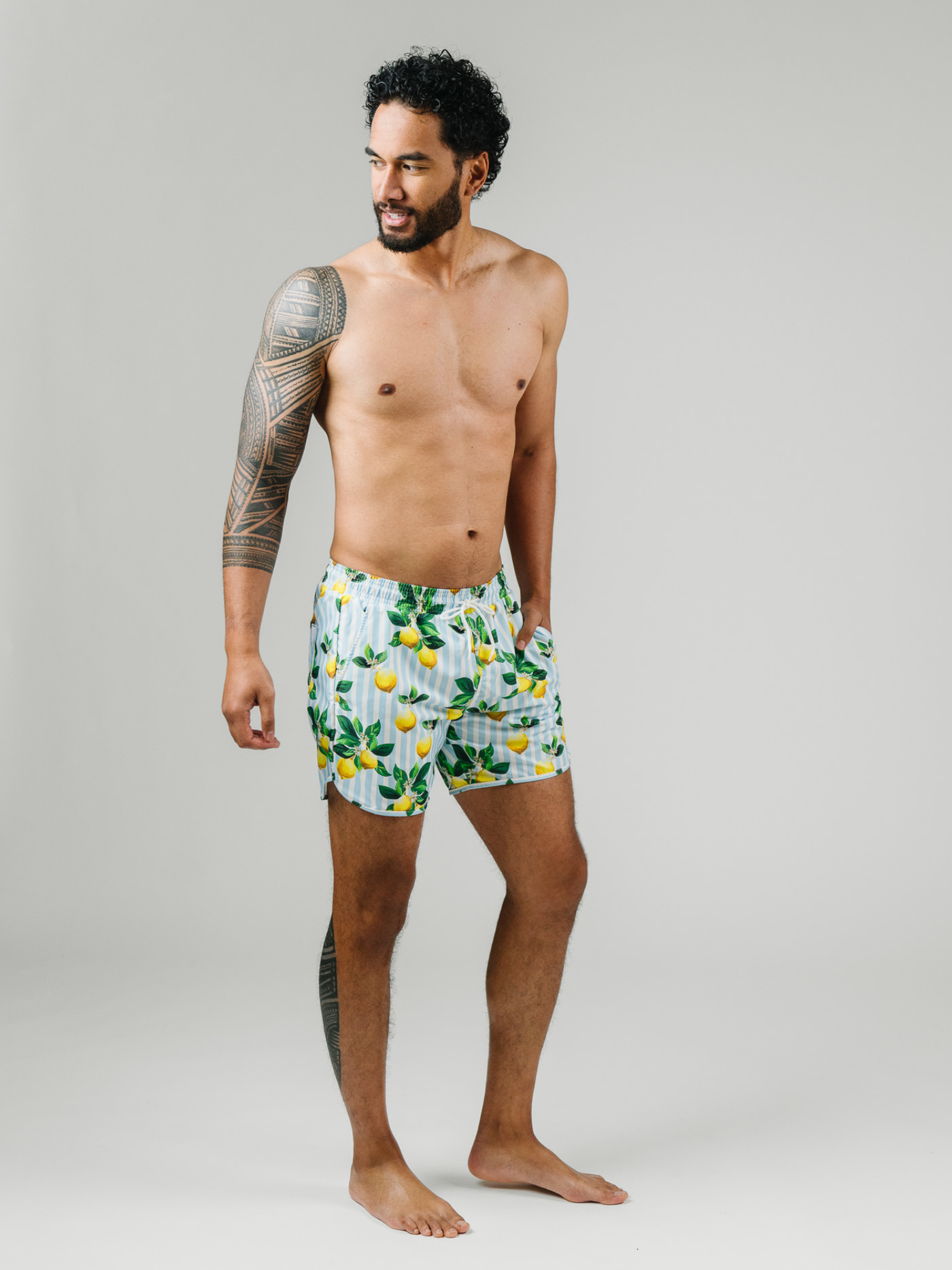 Navalora Men's Amalfi Coast Lemon Swim Shorts