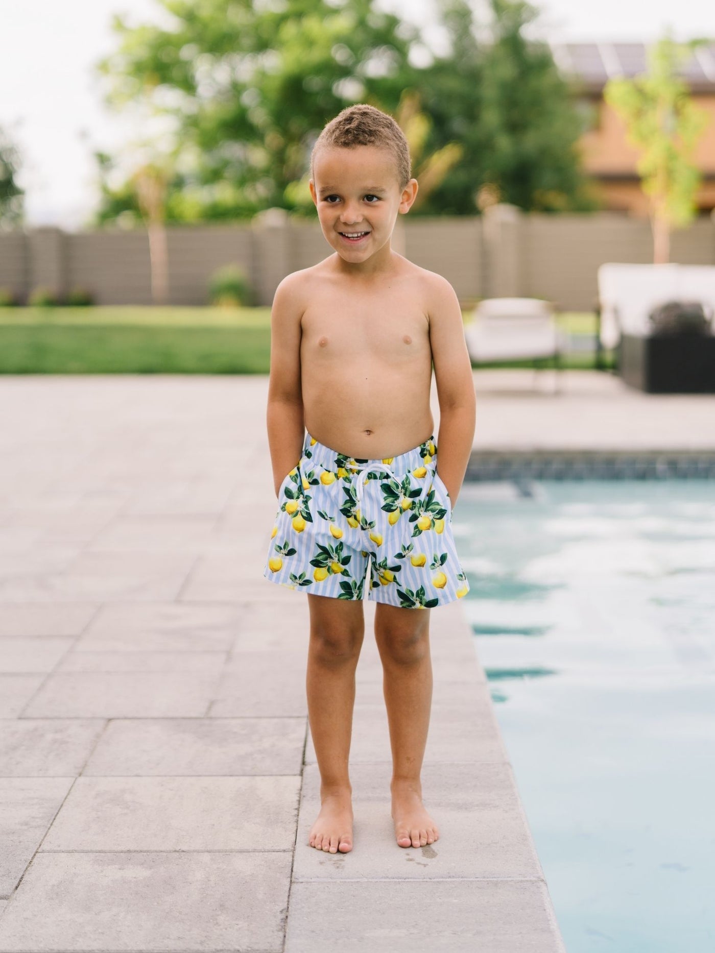 Navalora Amalfi Coast Lemon Matching Swimsuits Boy's Bathing Toddler Size