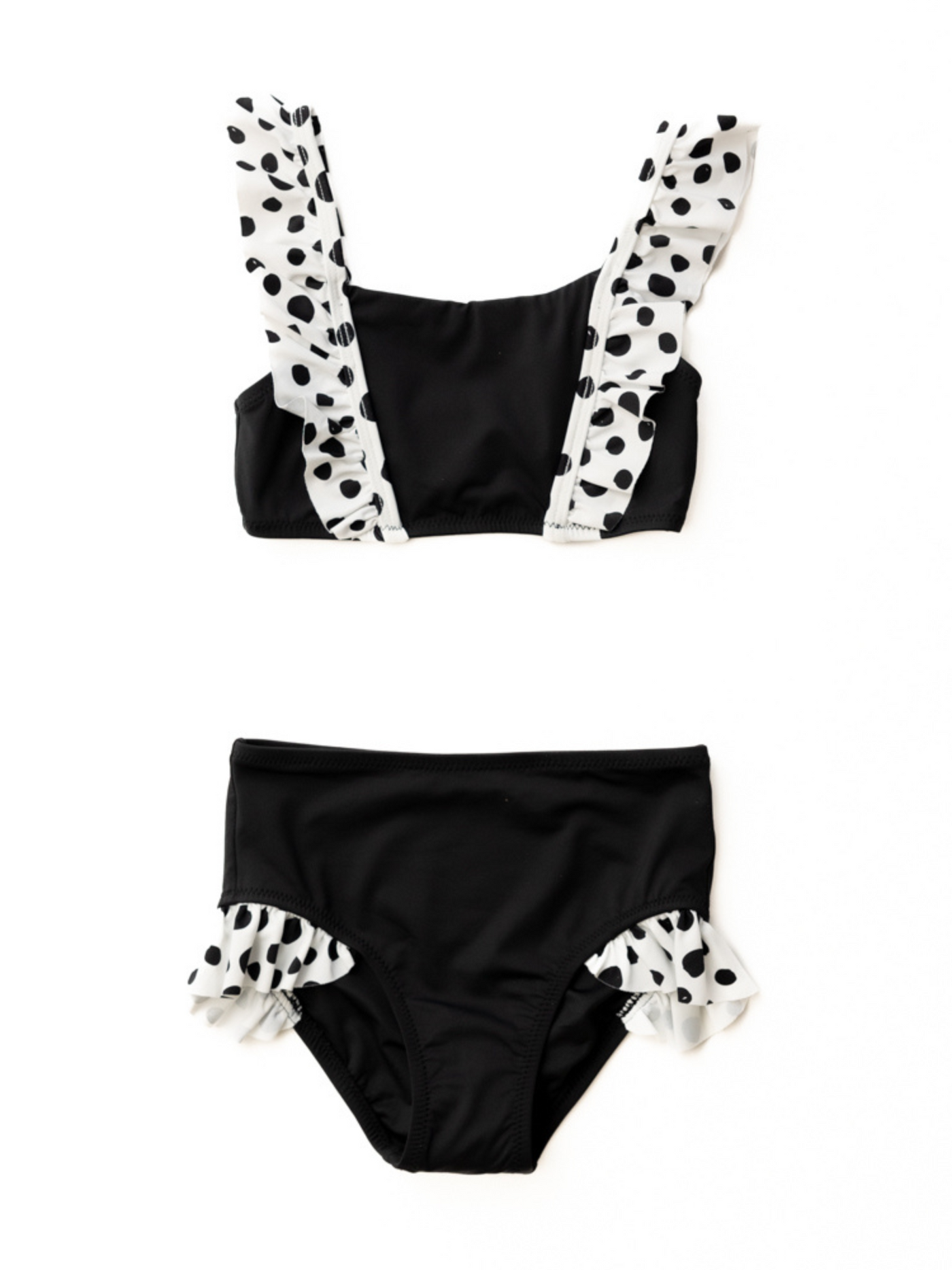 Girl's Dalmatians on Vacation Ruffle Bikini