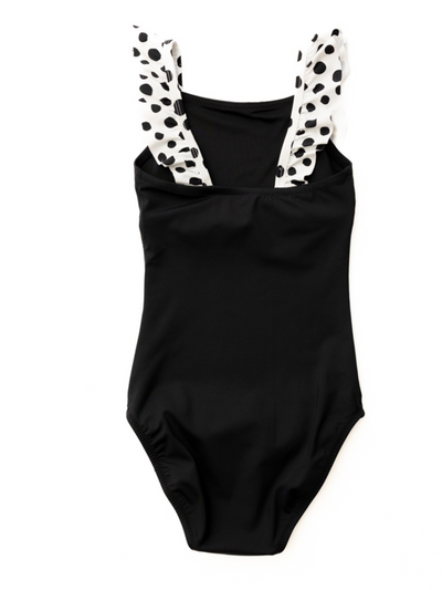 Girl's Dalmatians on Vacation Ruffle One Piece