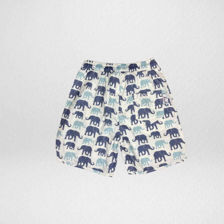 Navalora Matching Swimsuits Boy's Elephants on Parade Swim Shorts Swimsuit