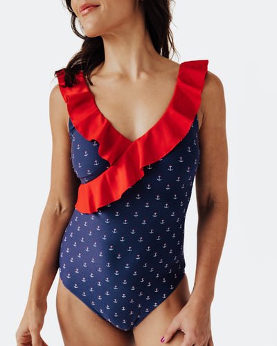 Women's Anchors Aweigh One Piece Swimsuit