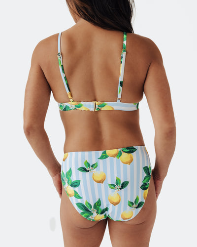 Women's Amalfi Coast Lemon Triangle Bikini Top