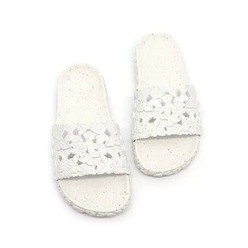 Sunies Slide Butterfly White